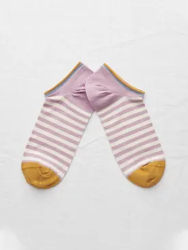 Ankle Socks Rosewood Stripe