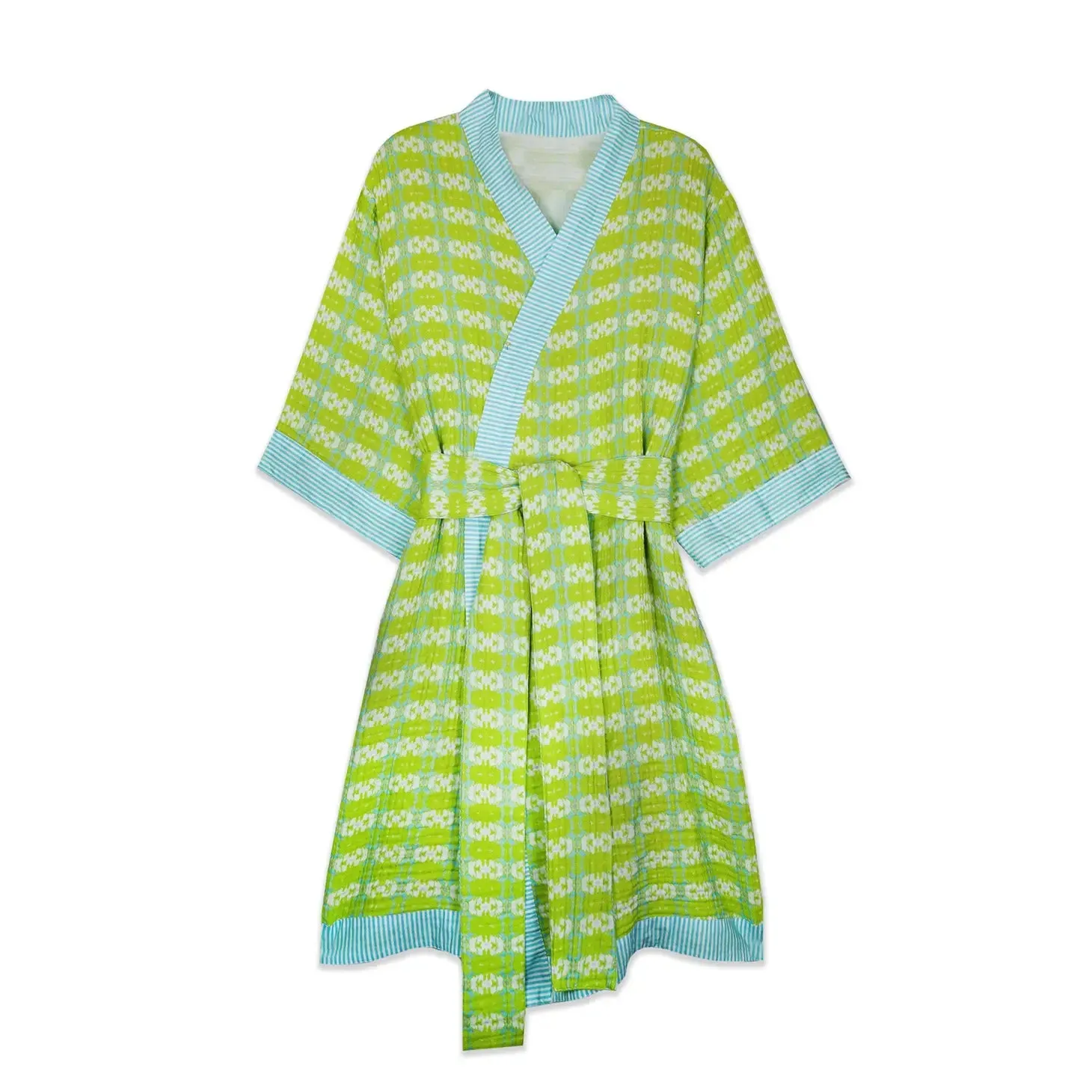 Bathrobe - Butterfly Garden Green