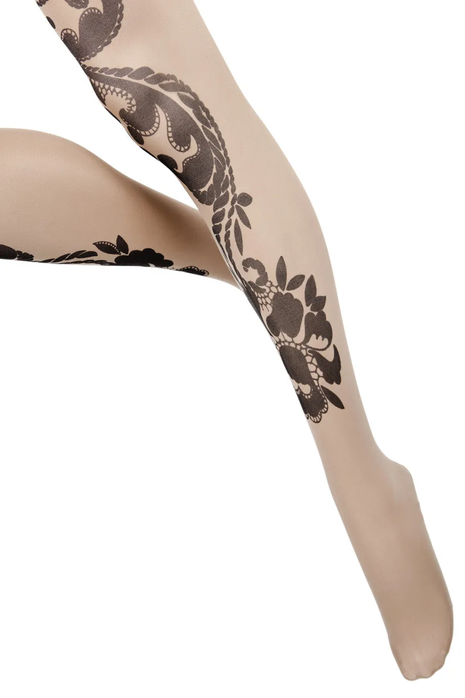 BEBAROQUE SEA HOLLY Nude Sheer Tights