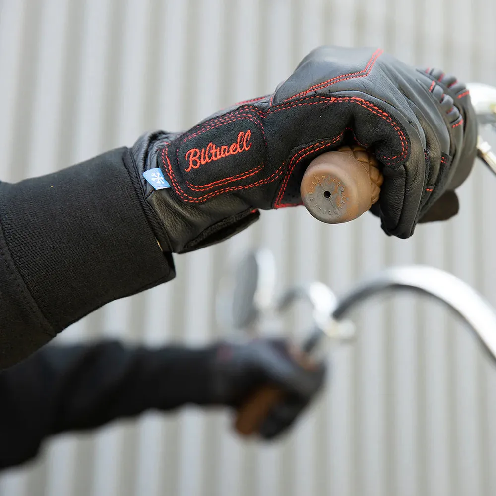 BILTWELL BELDEN LEATHER GLOVE [REDLINE]