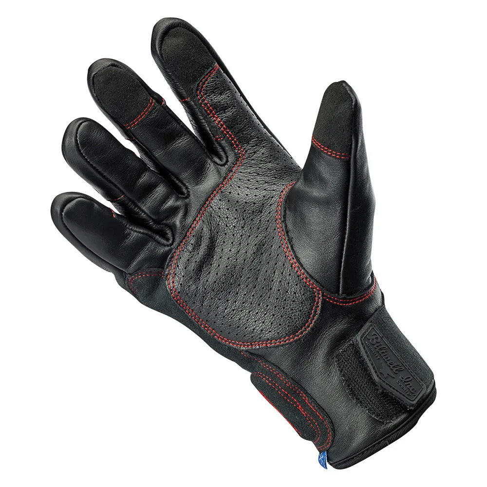 BILTWELL BELDEN LEATHER GLOVE [REDLINE]