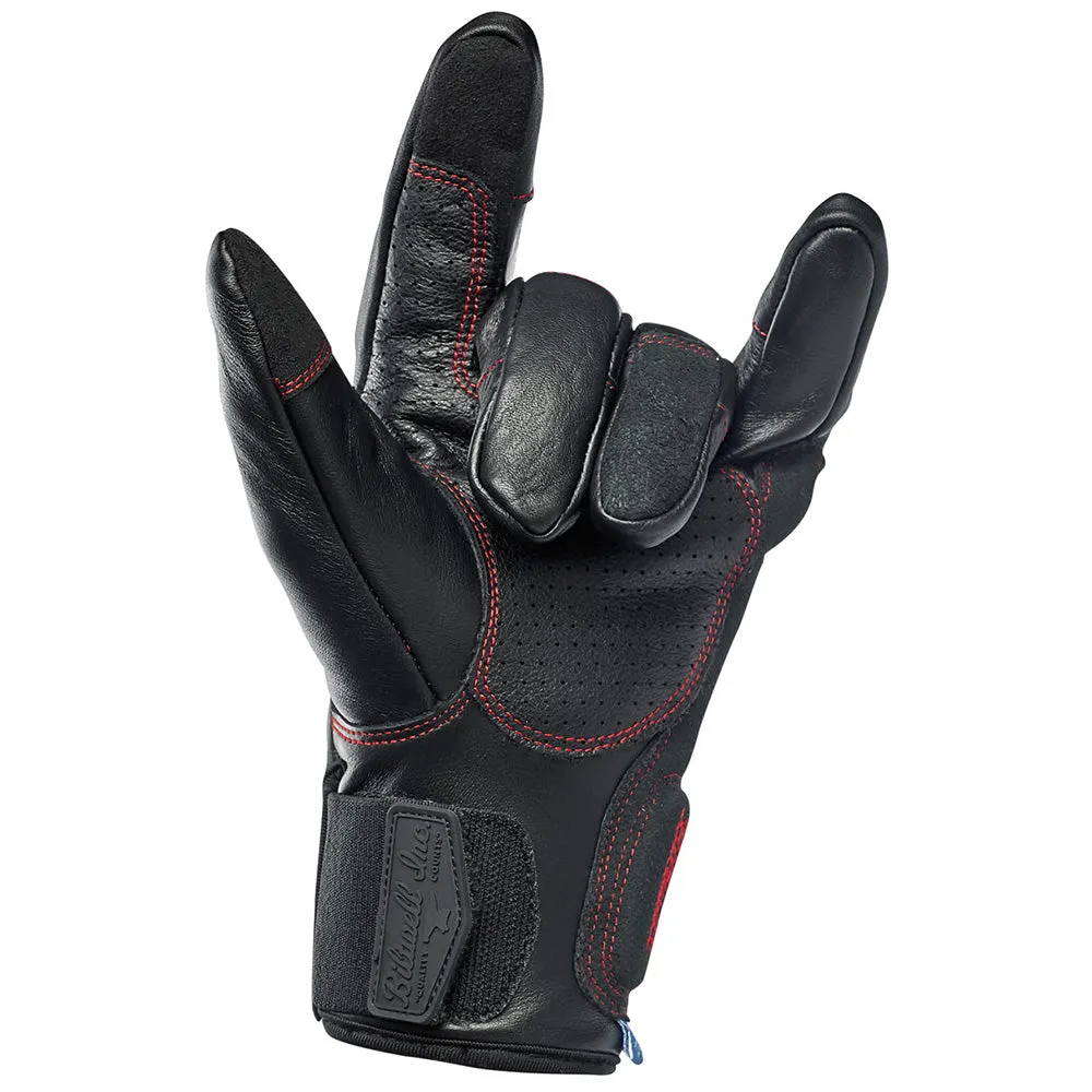 BILTWELL BELDEN LEATHER GLOVE [REDLINE]