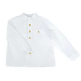 Charlie White Mandarin Collar Shirt