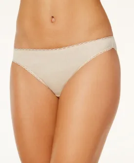 Charter Club Plus Women's Pretty Cotton Thong, Beige Khaki, 2XL