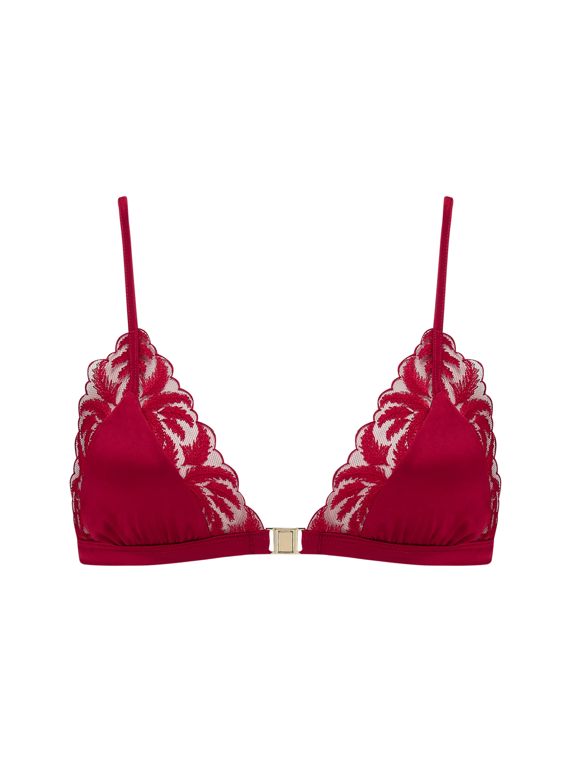 Coco de Mer Ravenna Triangle Bra in Ruby