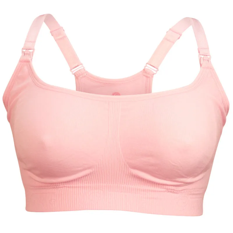 Cotton Candy Nursing Maternity Sleep Bra Pink - Cake