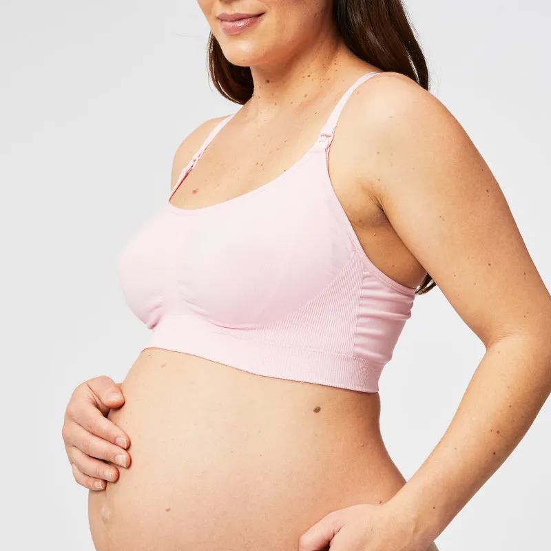 Cotton Candy Nursing Maternity Sleep Bra Pink - Cake