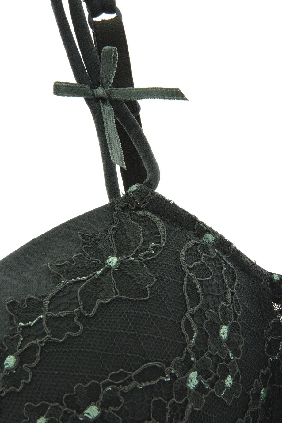 COTTON CLUB GREEN Lace Bra