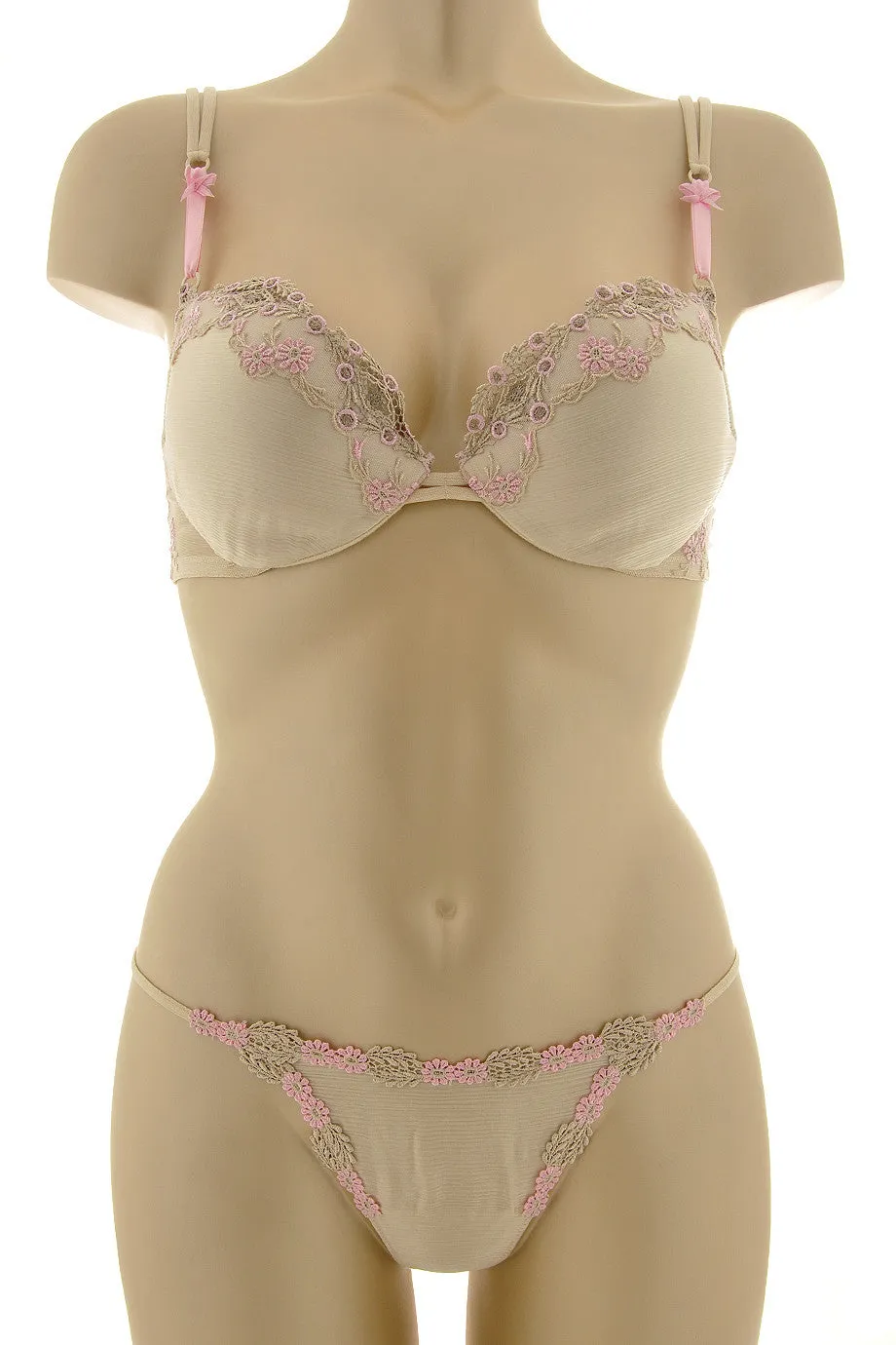 COTTON CLUB SABBIA Floral Silk Bra