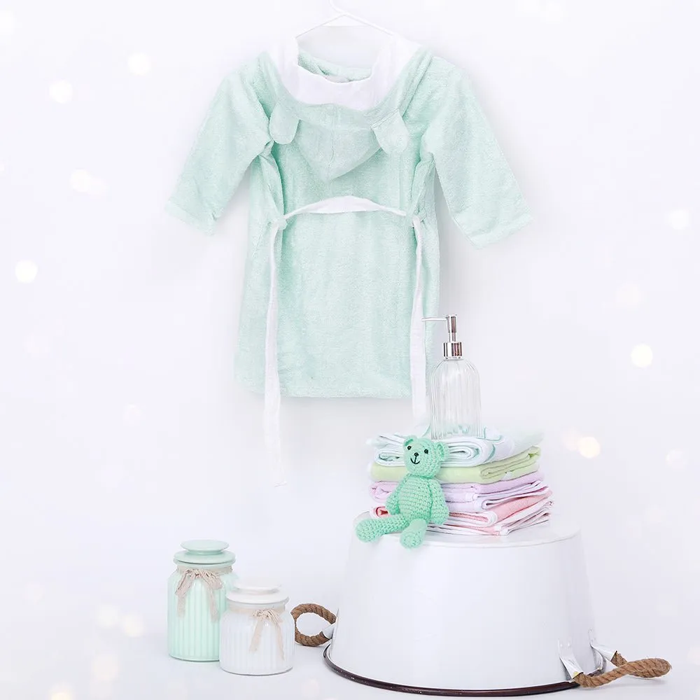 Fancy Fluff Bamboo Cotton kids Bathrobe - Bear