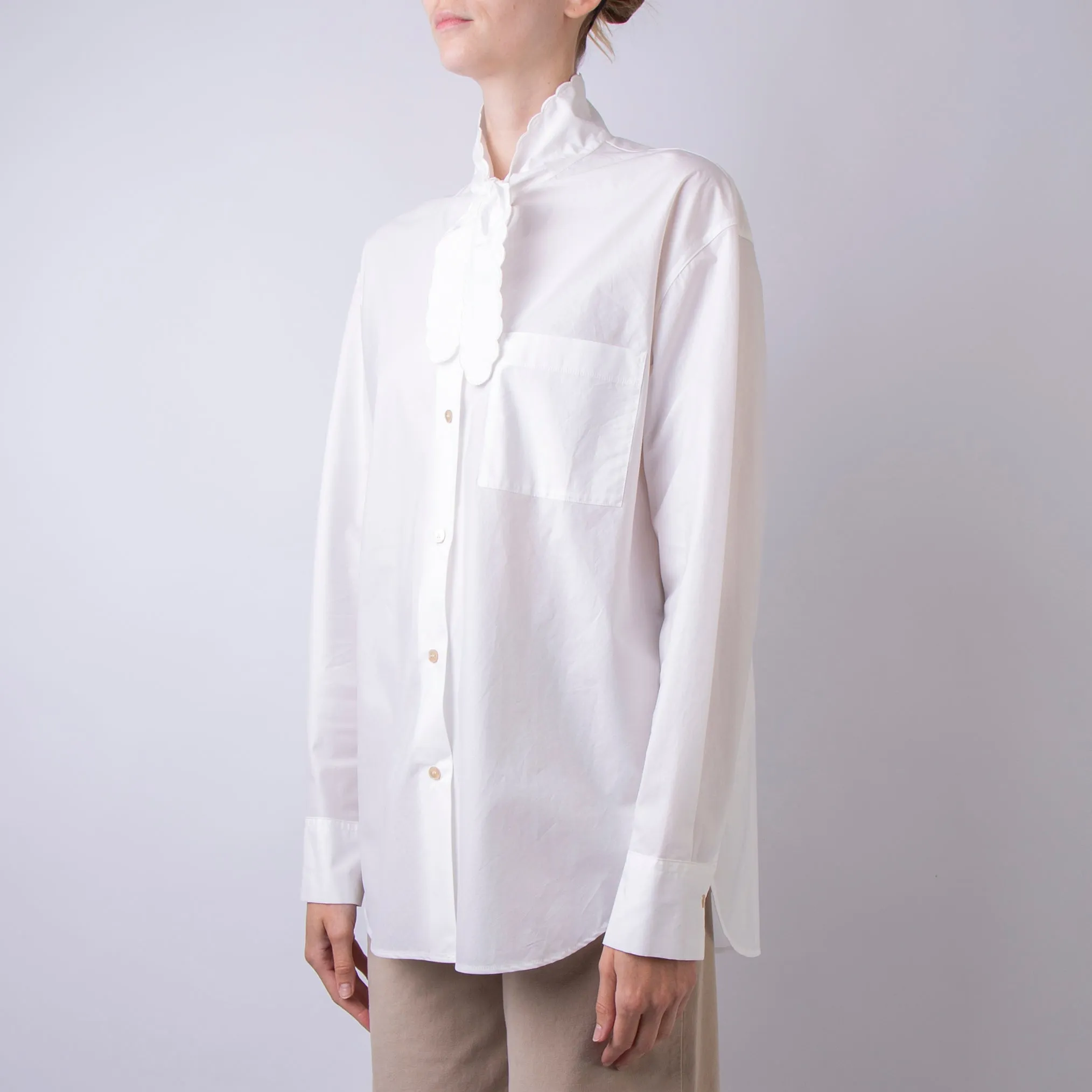 FORTE FORTE SHIRT 13306 0019 WHITE