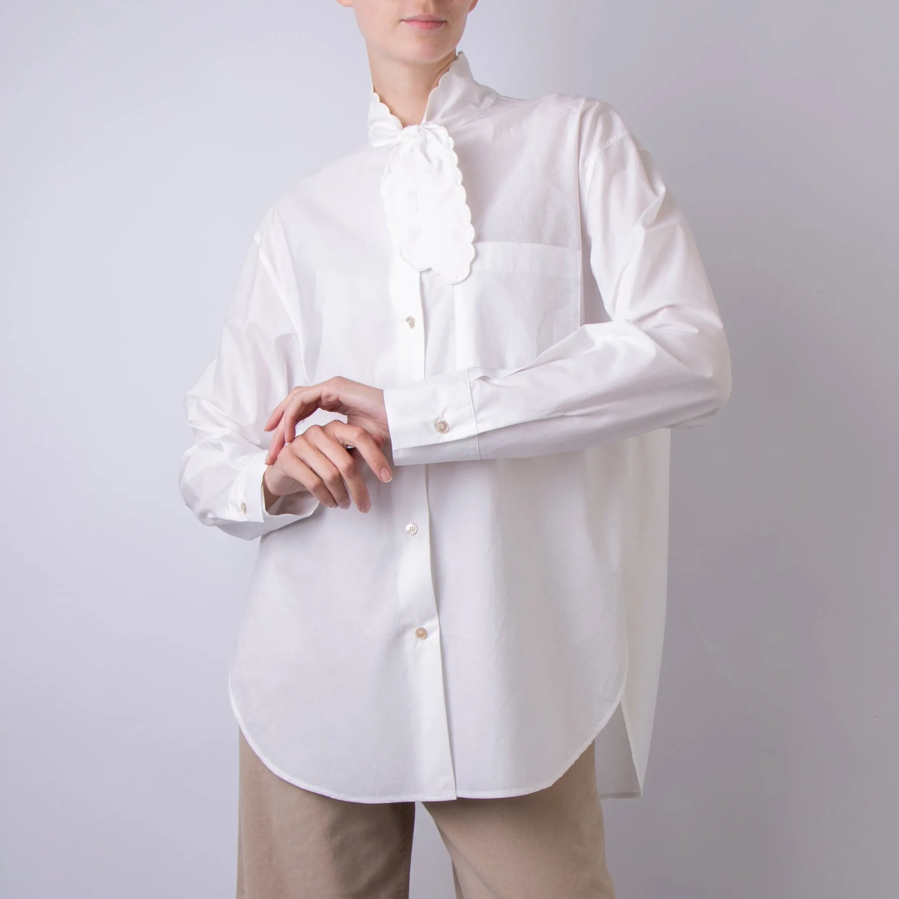 FORTE FORTE SHIRT 13306 0019 WHITE