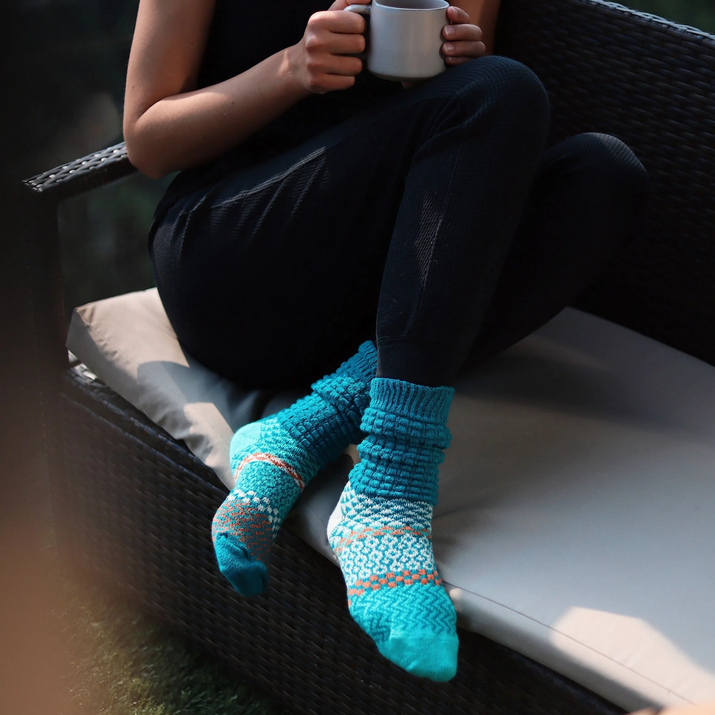 Fusion Slouch Crew Socks - Abalone