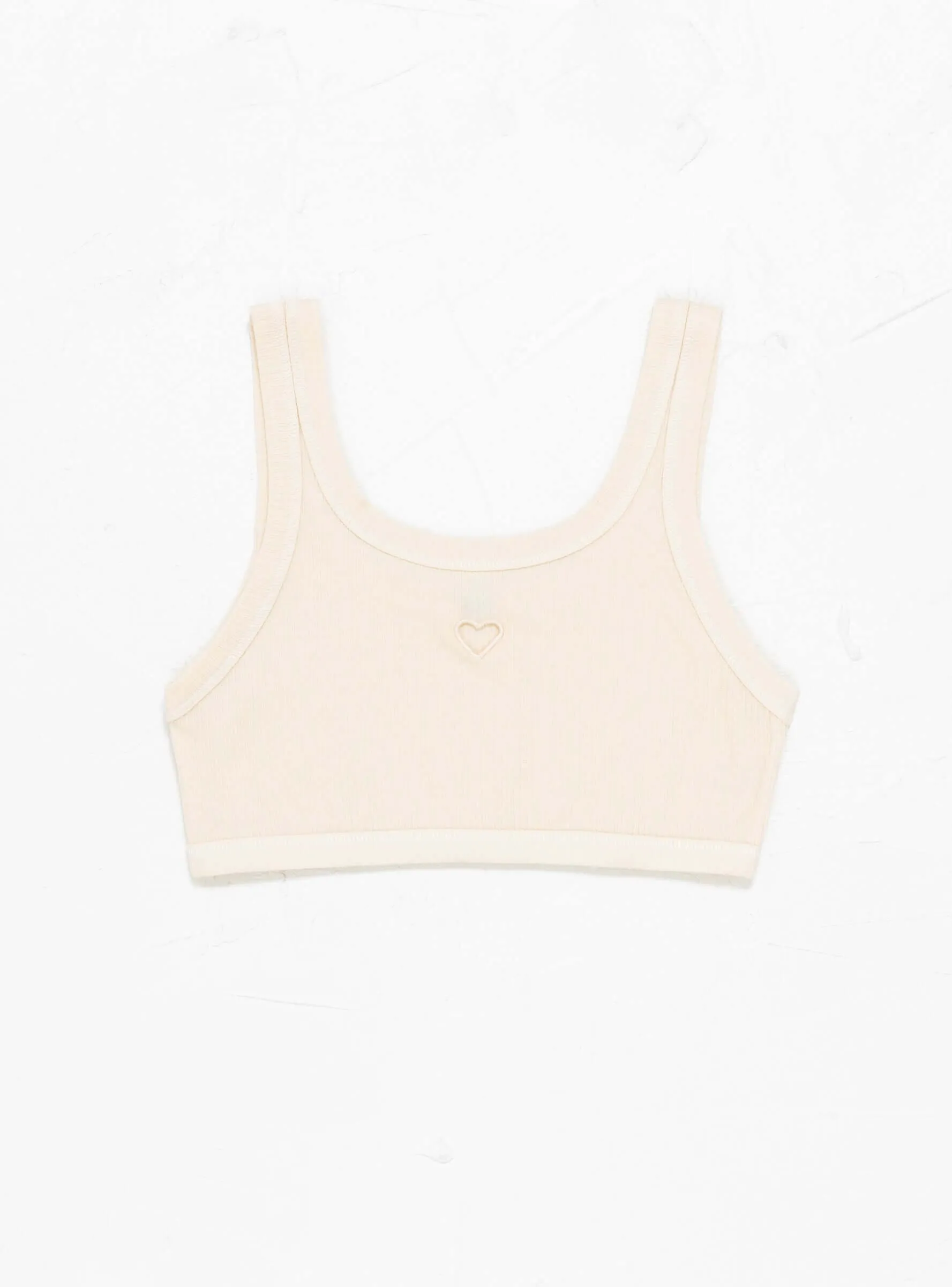 Heart Bra Undyed