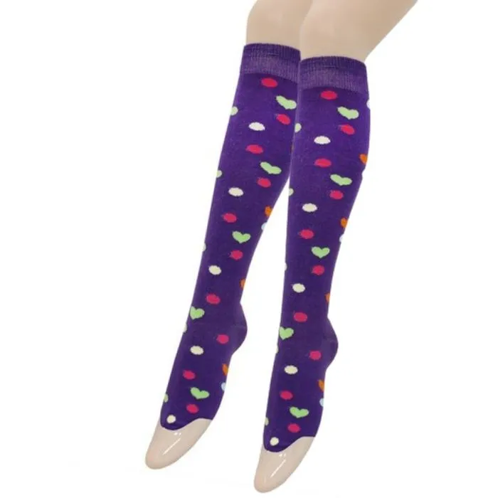 Hearts and Spots Knee Socks