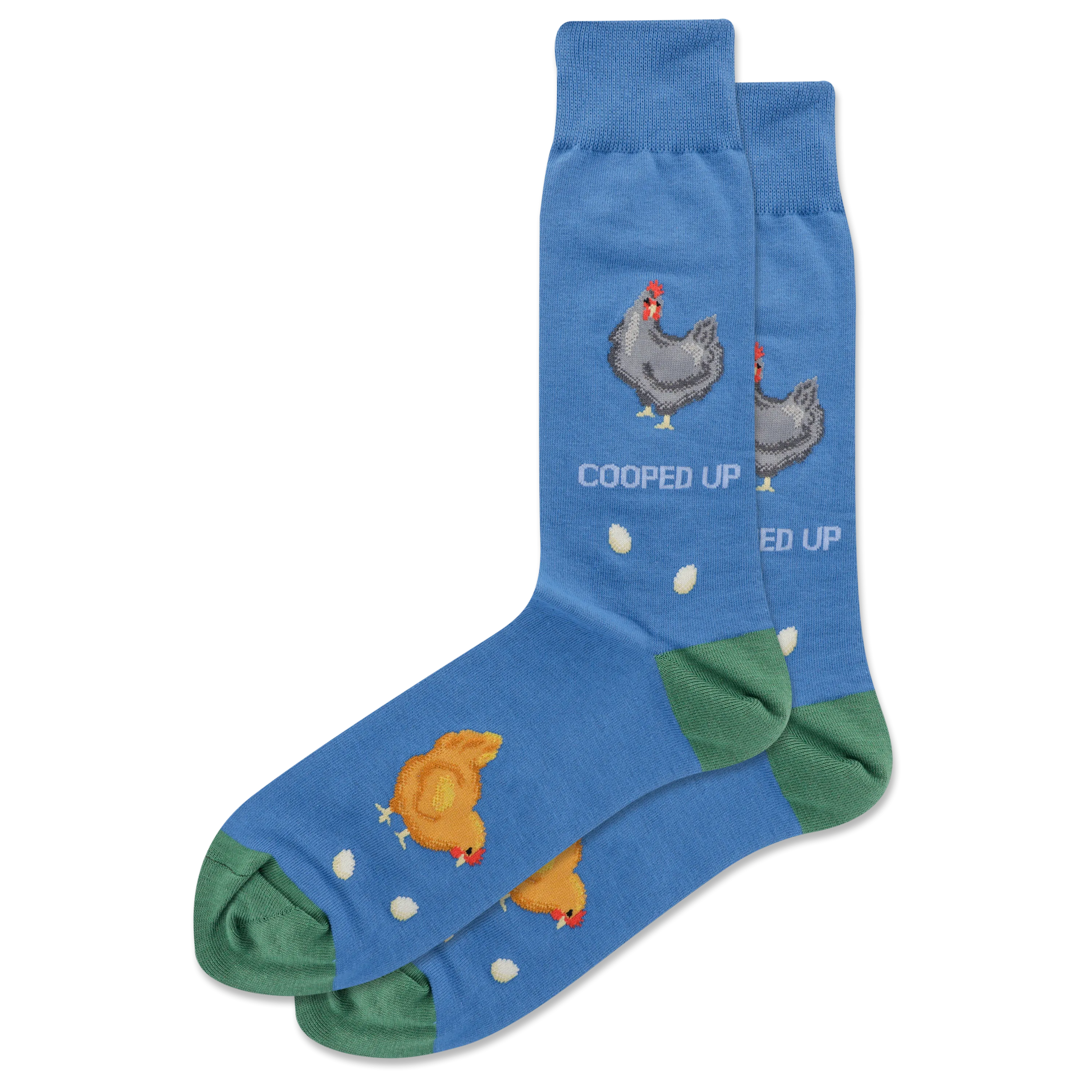 HOTSOX Men's Cooped Up Crew Socks