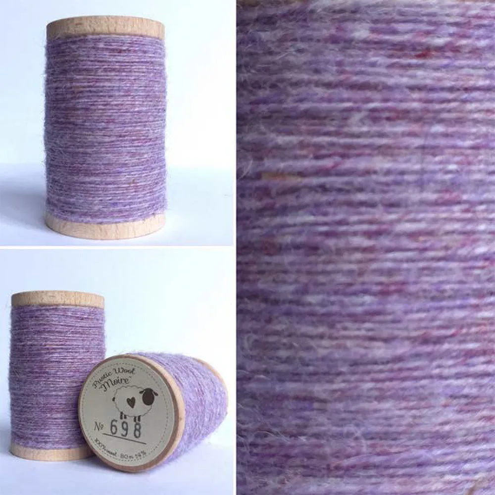 IRIS Hand Dyed Fat EIGHTH Wool Fabric for Wool Applique and Rug Hooking