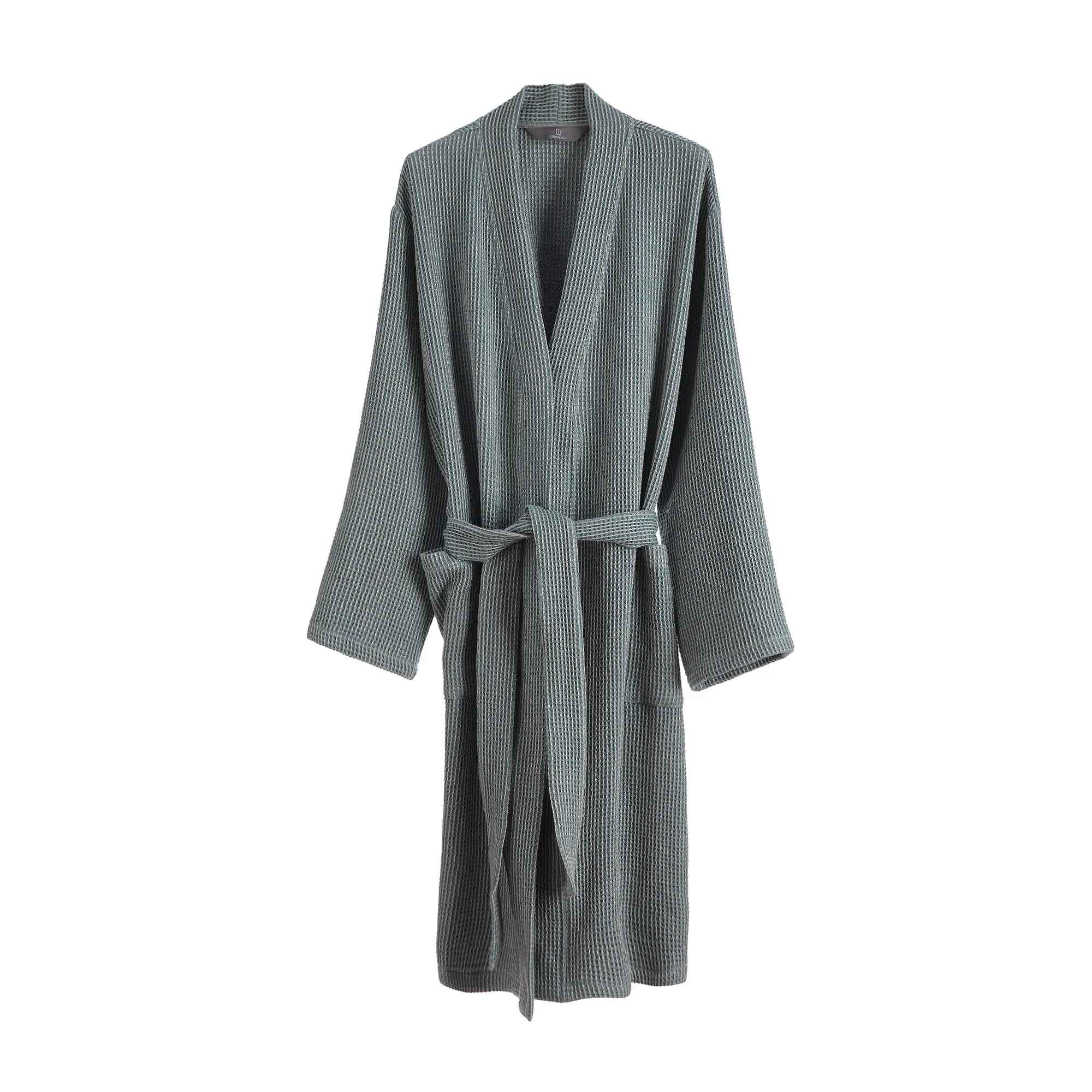 Kotra Bathrobe [Grey green/Natural]