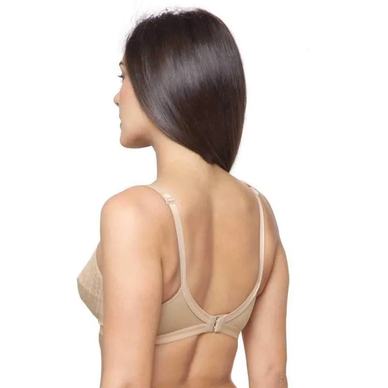 Lovable Women Full Coverage Beige Cotton Bra