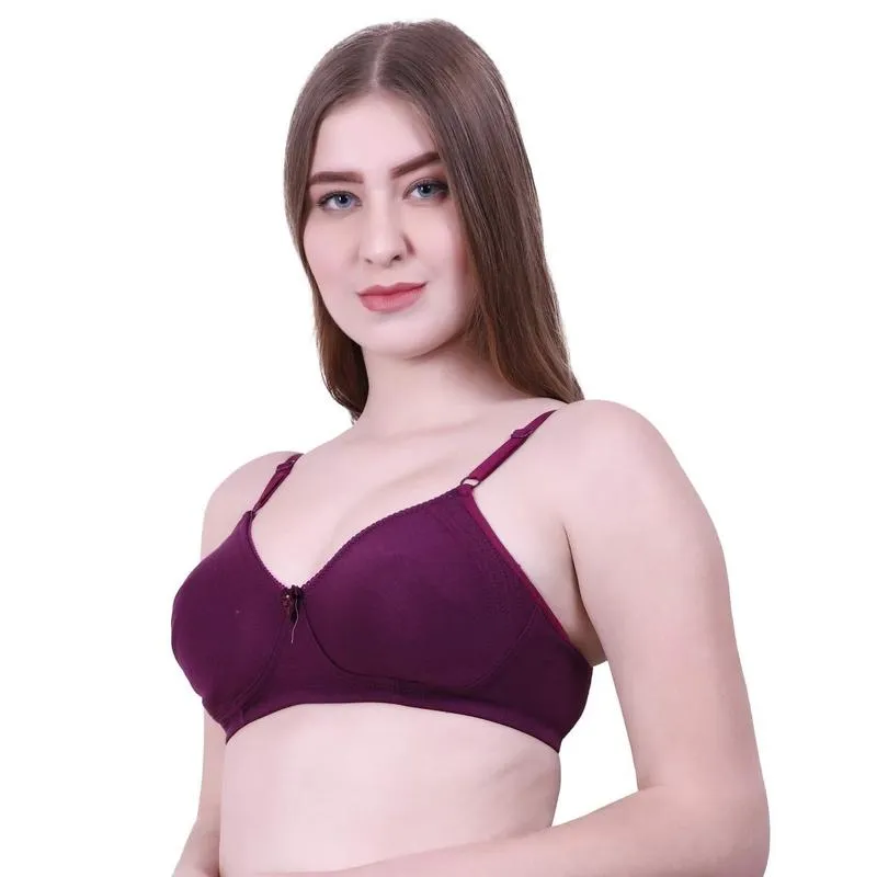 Lovable Women Full Coverage Classic Non Padded Bra Violet