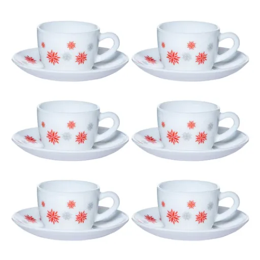 Magical Star Cup & Saucer Set, 6 Pcs