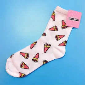 Milklim "crêpes" ankle socks