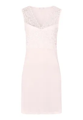 Moments V-Neck Cotton Tank Nightgown | Crystal Pink 77929-1334