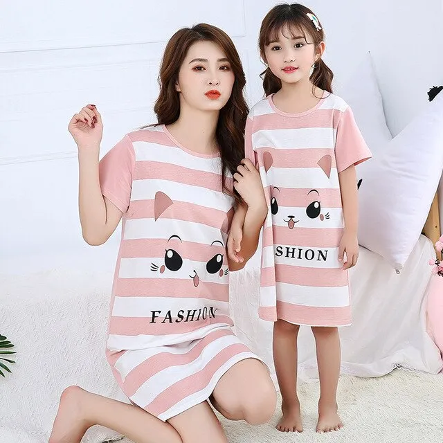 Panda Print Night Dress<br>Panda Nightgown