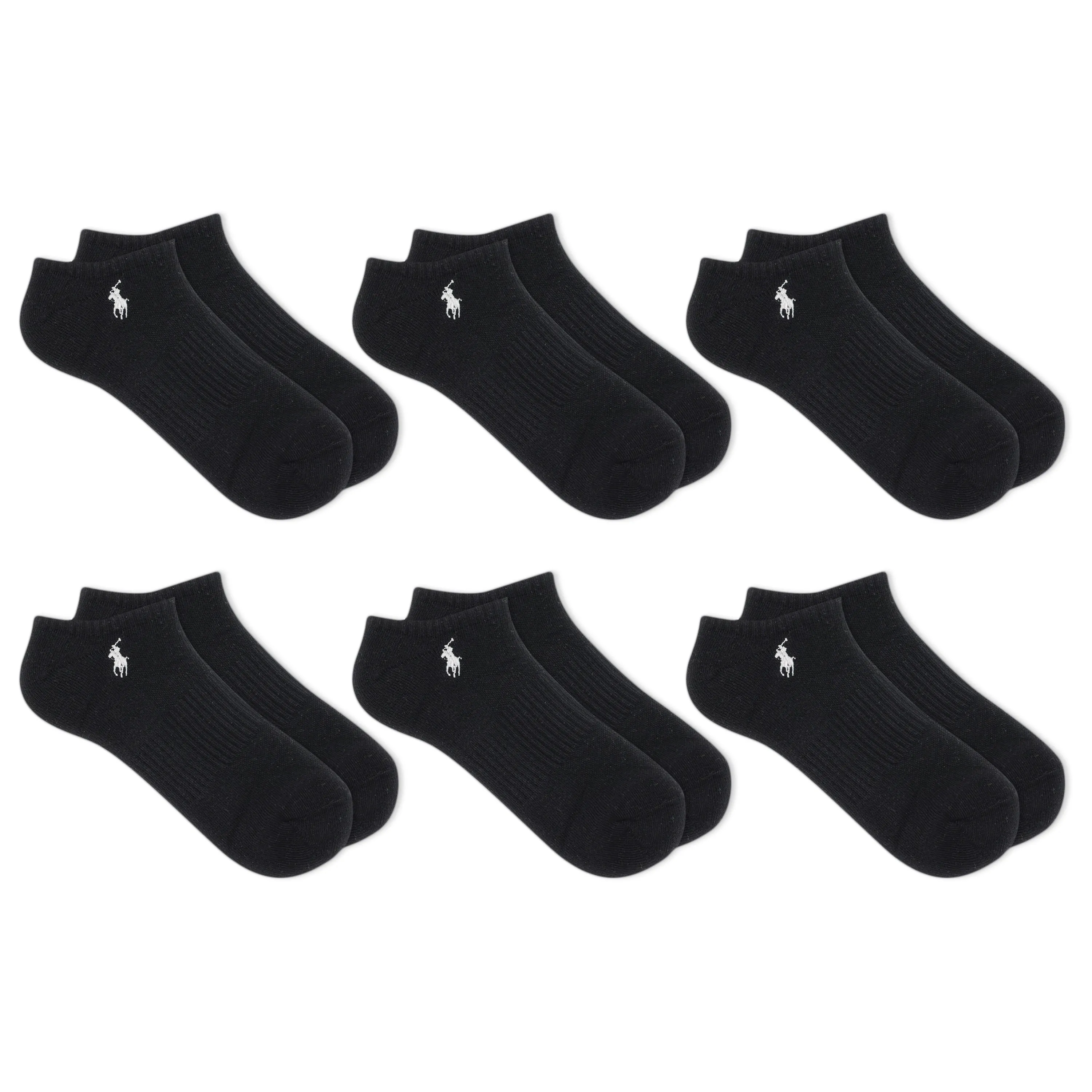 POLO RALPH LAUREN Men's 6-Pack Performance Low Cut Socks