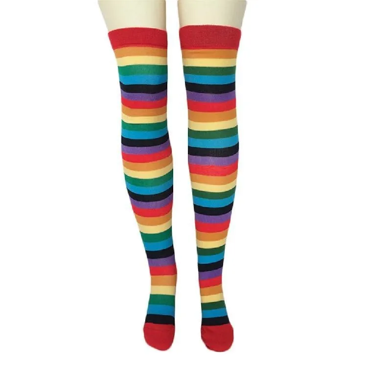 Rainbow Thigh Highs