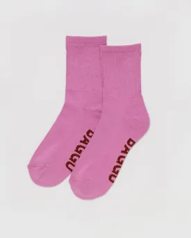 Ribbed Socks - Extra Pink