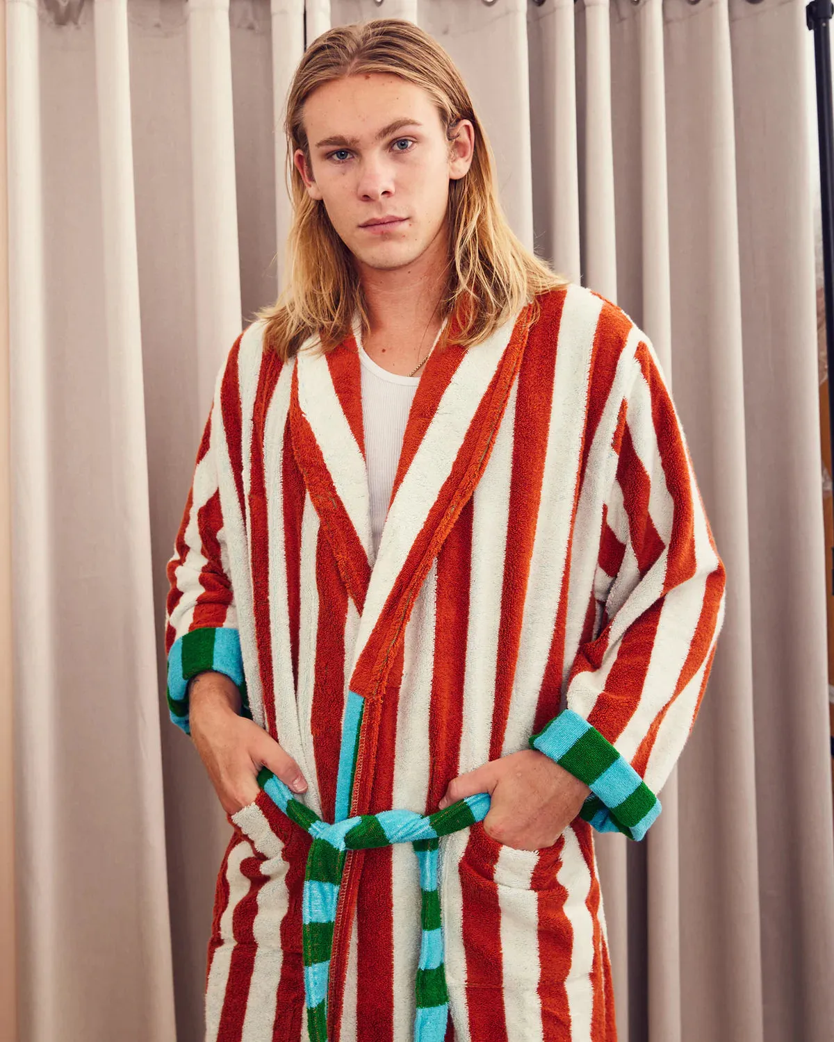 Stripe Bathrobe