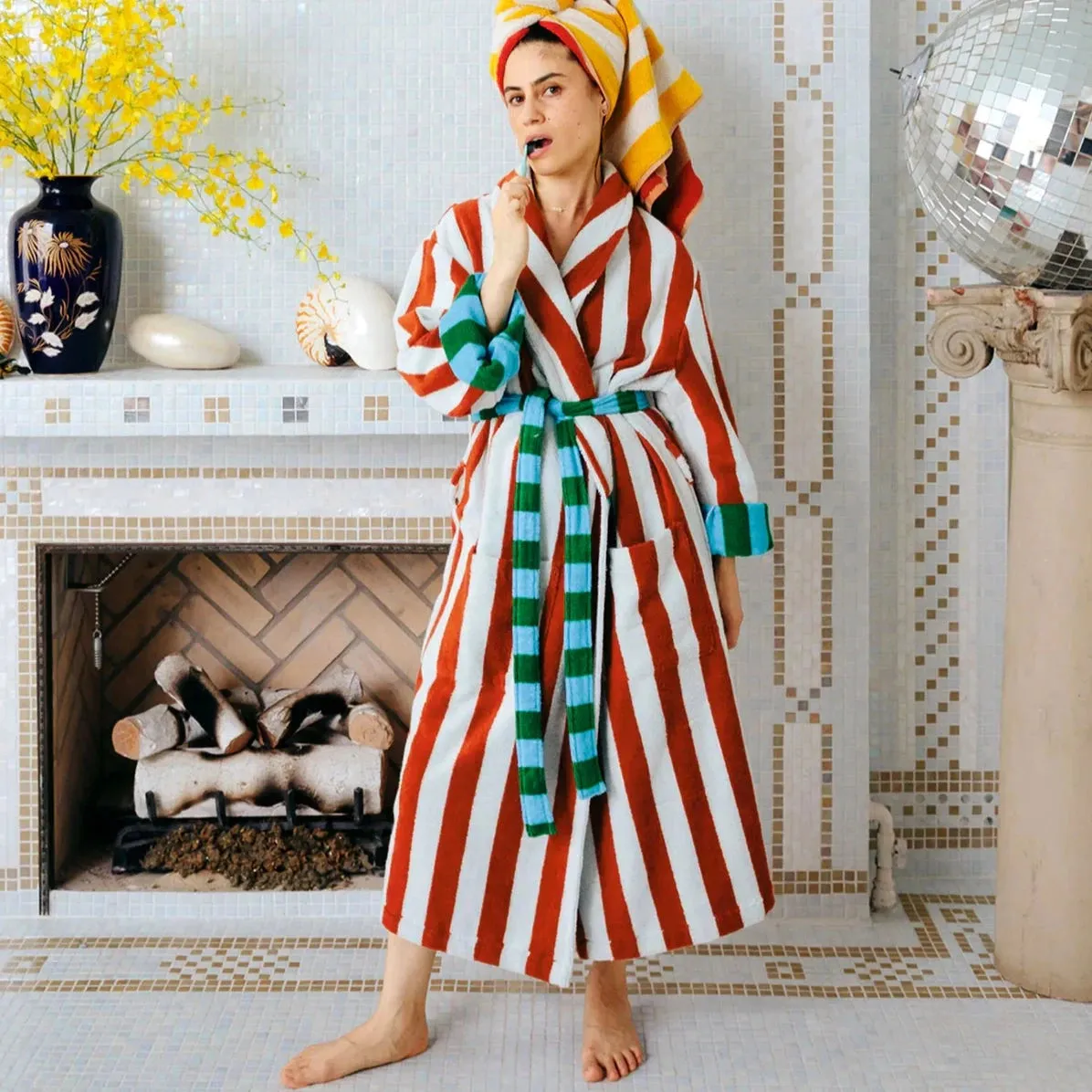 Stripe Bathrobe