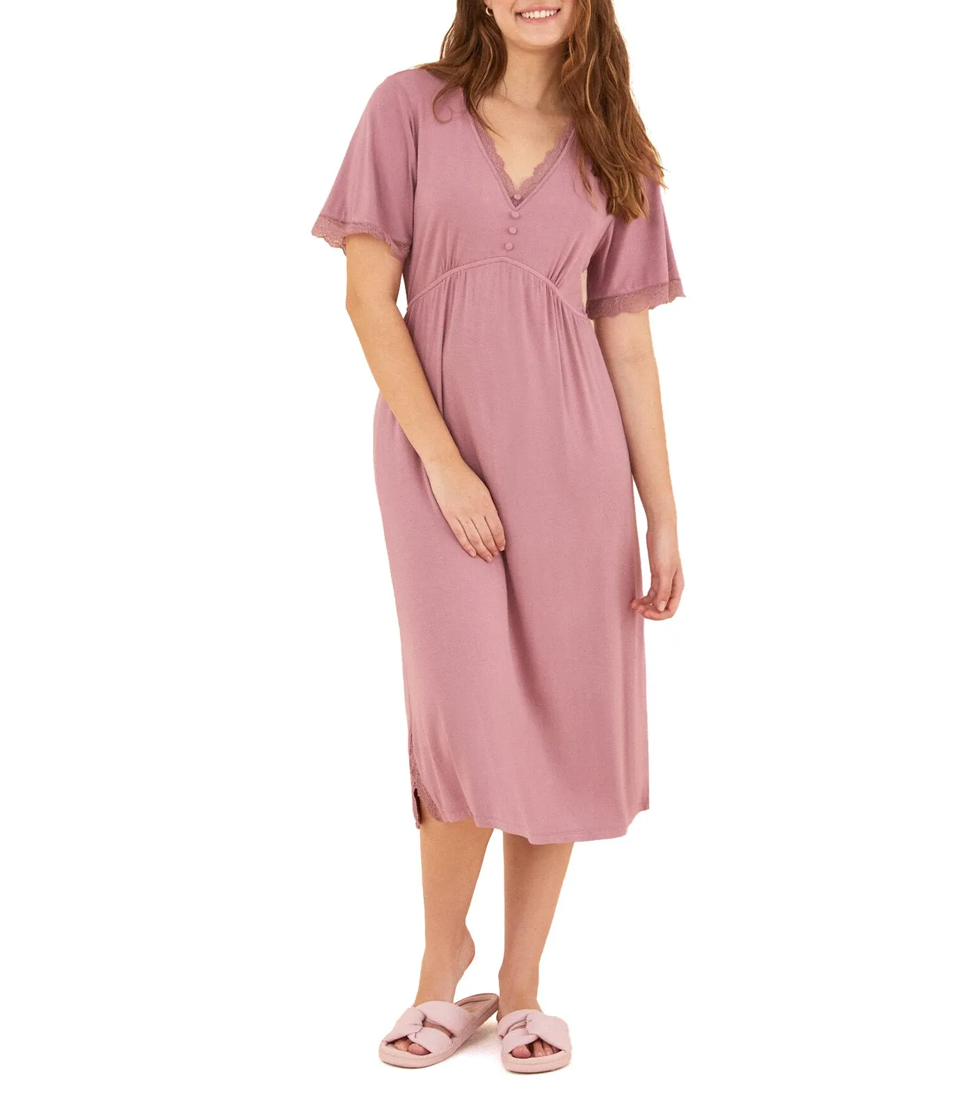 Super Soft Viscose Pink Nightgown