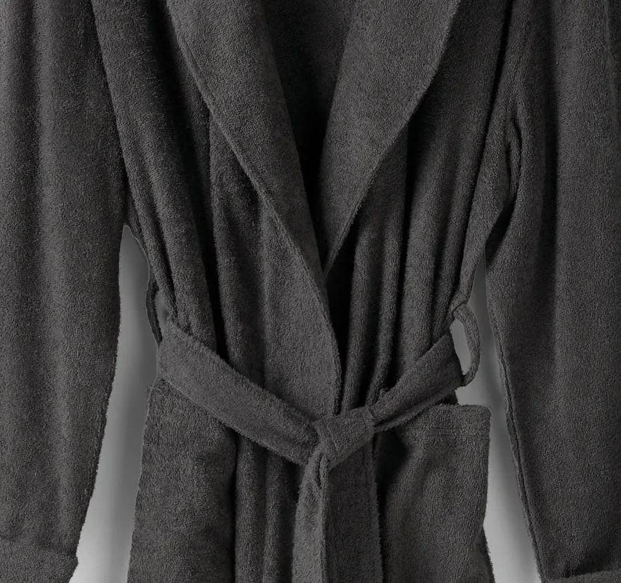 Terry Bathrobe Charcoal