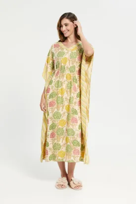 Yellow Kaftan Nightgown